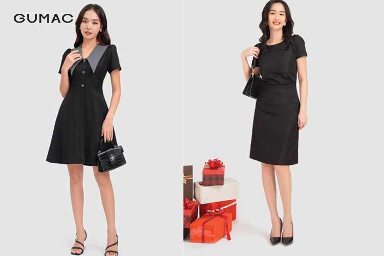 Giày cao gót đen, xanh và phụ kiện cùng màu Giày cao gót đen, xanh và phụ kiện cùng màu