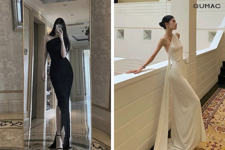 Đi đồi cát mặc đầm lệch vai đi đồi cát mặc đầm lệch vai