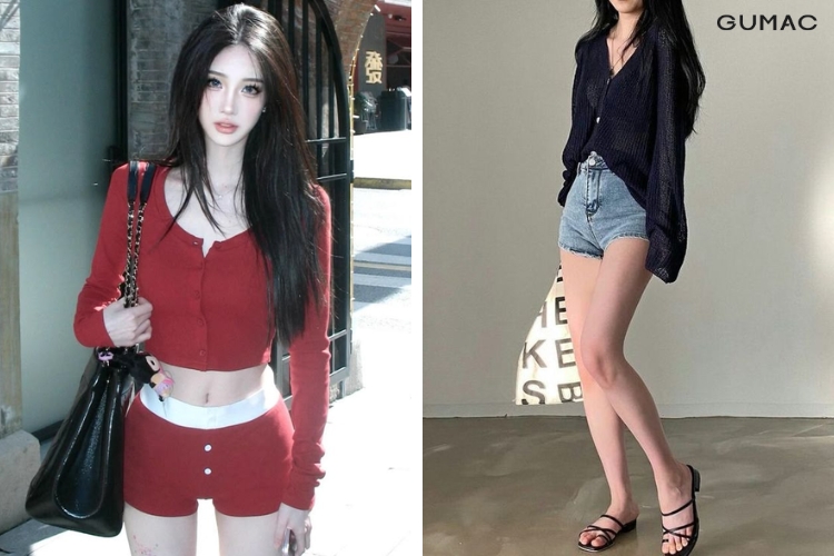 Đi đồi cát mặc áo cardigan với quần short đi đồi cát mặc áo cardigan với quần short