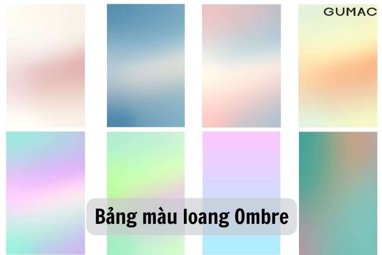 màu loang ombre bang mau loang ombre