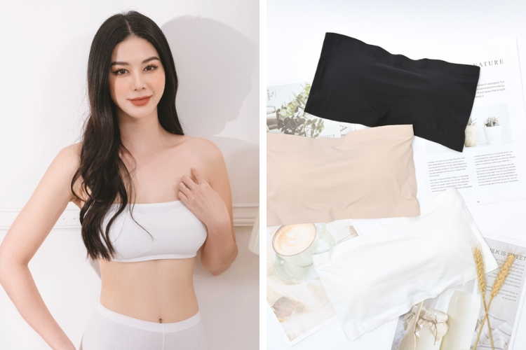Kiểu áo ngực quây ngang quyến rũ Kiểu áo ngực quây ngang quyến rũ