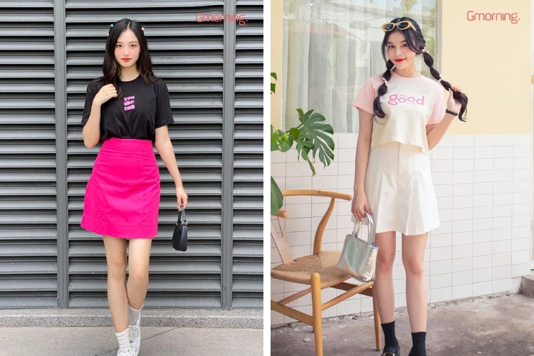 Chân váy chữ A Chân váy chữ A