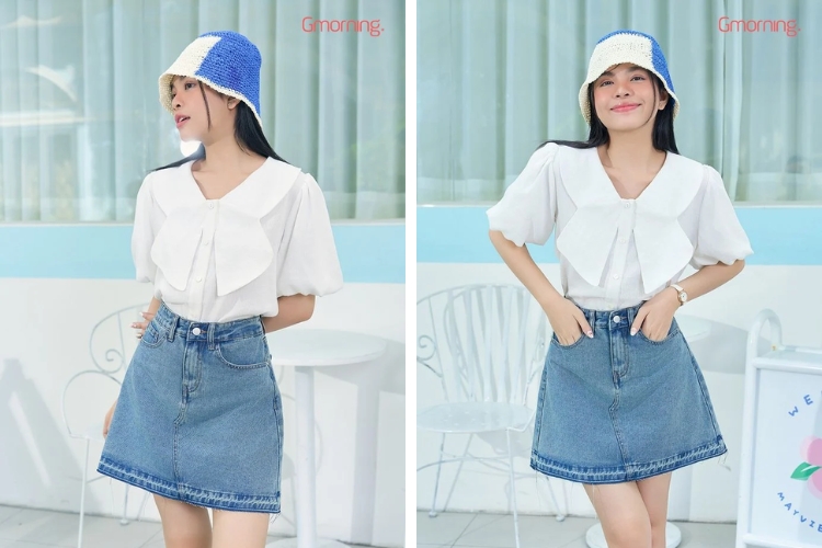 Chân váy jean mini Chân váy jean mini