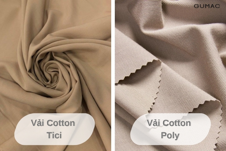 vai cotton poly va vai cotton tici khac nhau diem nao