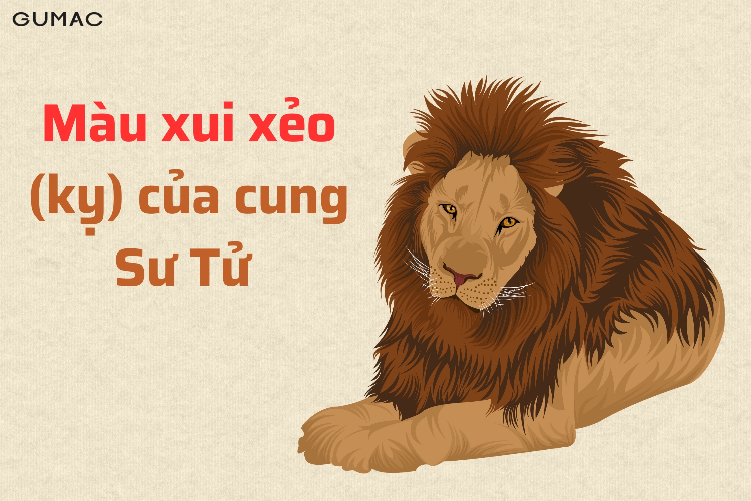àu xui xẻo (kỵ) của cung Sư Tử mau xui xeo ky cua cung su tu