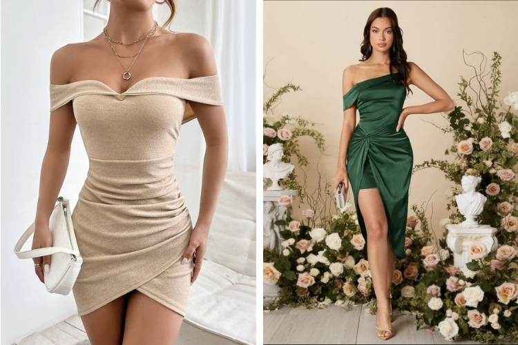 Mẫu đầm trễ vai sang trọng để đi dự tiệc Mẫu đầm trễ vai sang trọng để đi dự tiệc