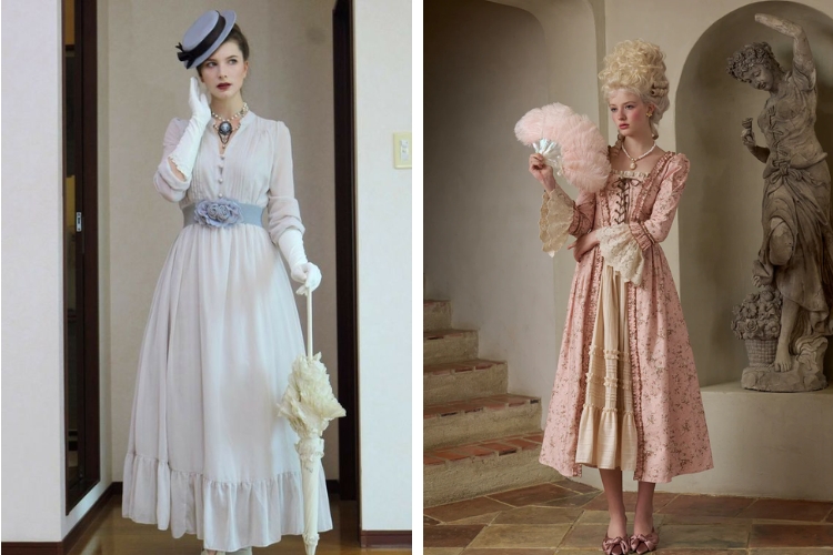 Kiểu đầm vintage cổ điển Kiểu đầm vintage cổ điển