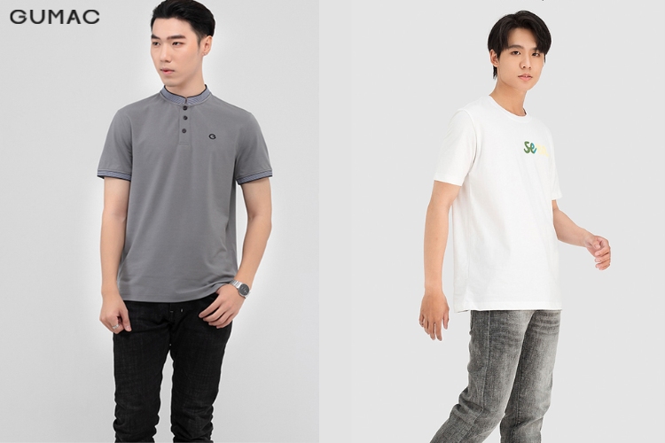 Chọn áo thun cổ tròn cho nam gầy Chọn áo thun cổ tròn cho nam gầy