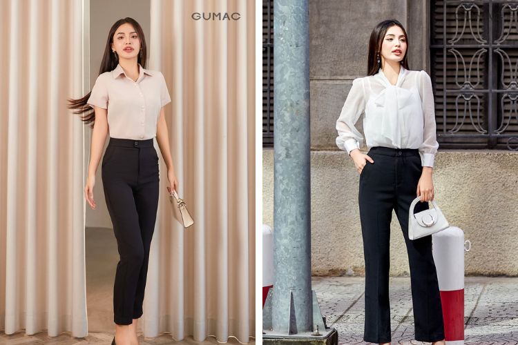 Hình ảnh các mẫu quần tây nữ ống đứng tại thương hiệu GUMAC Hình ảnh các mẫu quần tây nữ ống đứng tại thương hiệu GUMAC
