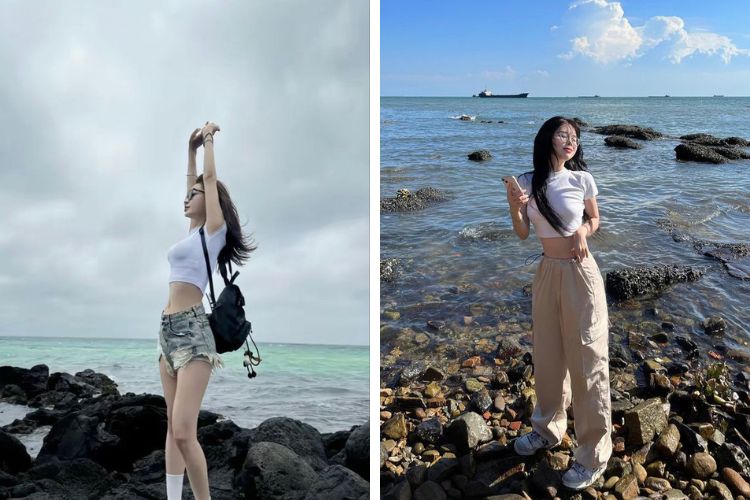 Áo croptop dáng ngắn trẻ trung Áo croptop dáng ngắn trẻ trung