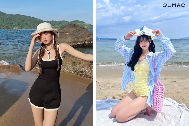 du lich bien ninh chu voi outfit thoi thuong