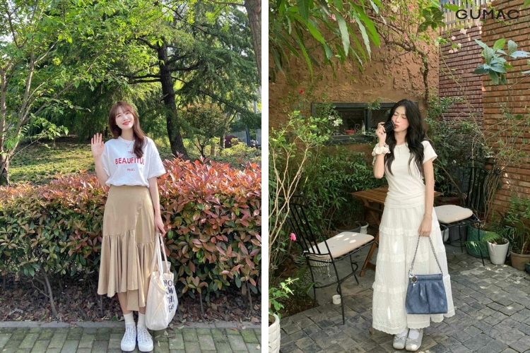 outfit ton dang chup hinh o thap cham ninh thuan