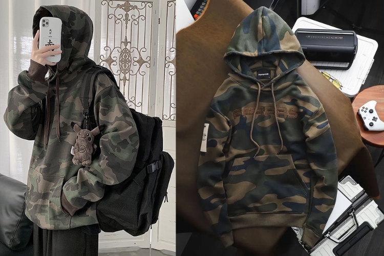 Áo hoodie camouflage Áo hoodie camouflage