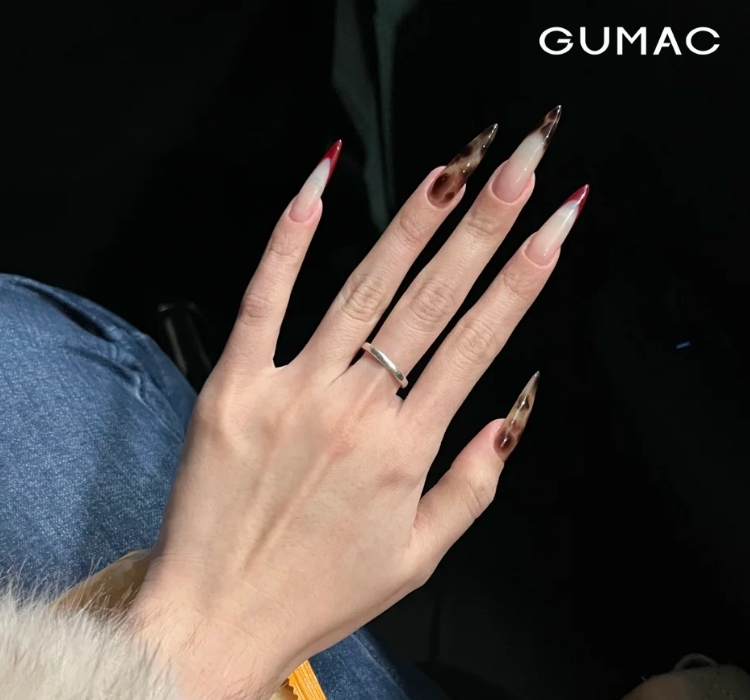 mau nail bo sua kieu stiletto dep