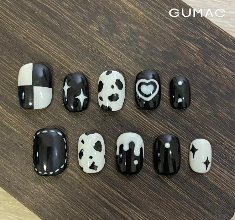 mau nail bo sua mau den dep