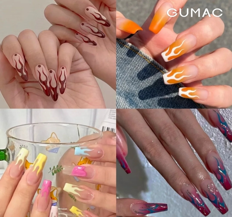 mau nail lua ca tinh dep