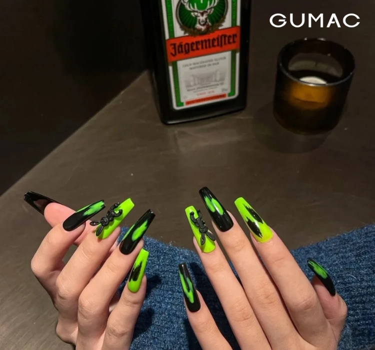 mau nail mau neon dep