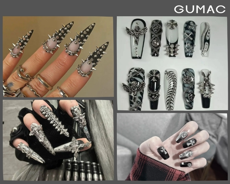 nail gan charm kim loai
