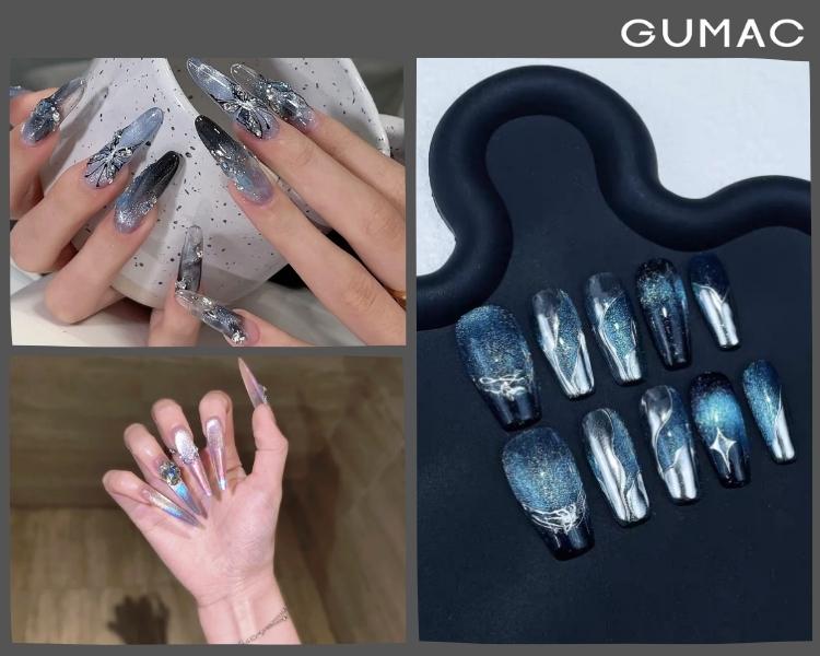 nail hologram ca tinh