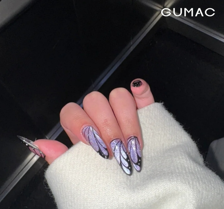 mau nail canh buom lap lanh