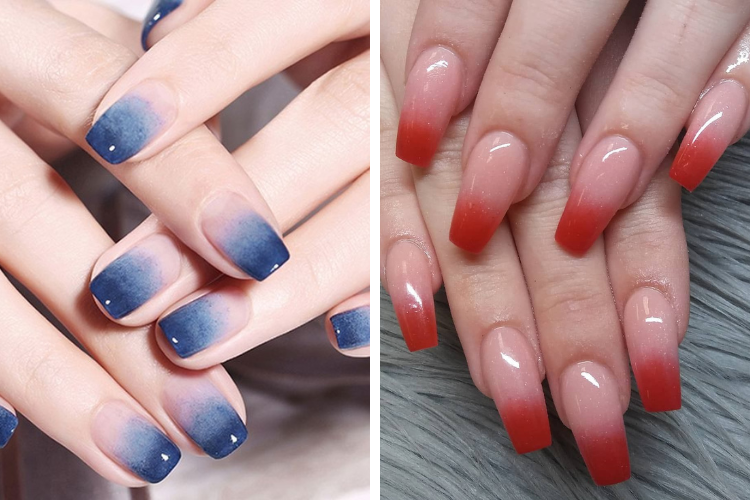 Những mẫu nail ombre tôn da cho móng ngắn Những mẫu nail ombre tôn da cho móng ngắn