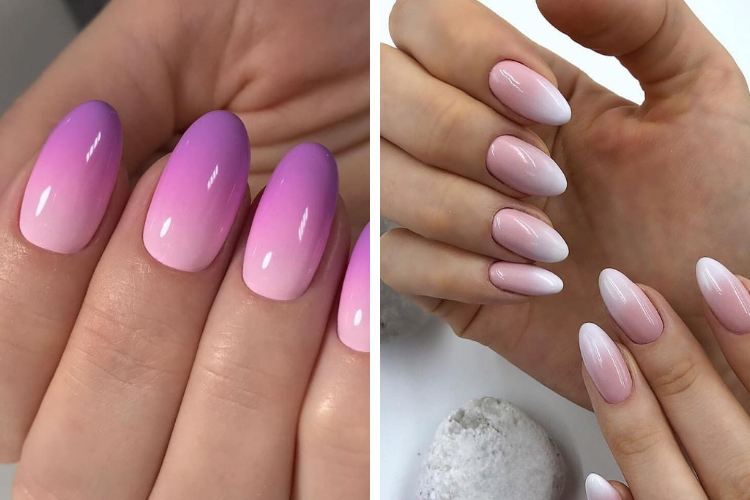 Những mẫu nail ombre tôn da cho móng ngắn Những mẫu nail ombre tôn da cho móng ngắn