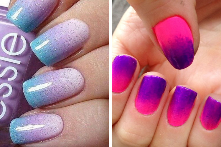Những mẫu nail ombre tôn da cho móng ngắn Những mẫu nail ombre tôn da cho móng ngắn