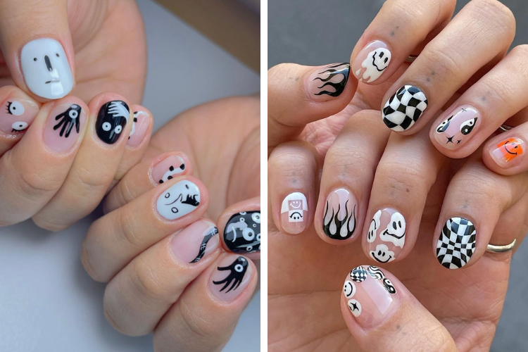 Các mẫu nail vẽ hoạ tiết đẹp cute Các mẫu nail vẽ hoạ tiết đẹp cute
