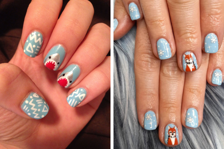 Các mẫu nail vẽ hoạ tiết đẹp cute Các mẫu nail vẽ hoạ tiết đẹp cute