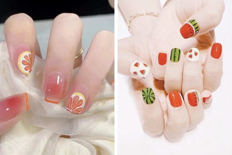 Các mẫu nail vẽ hoạ tiết đẹp cute Các mẫu nail vẽ hoạ tiết đẹp cute