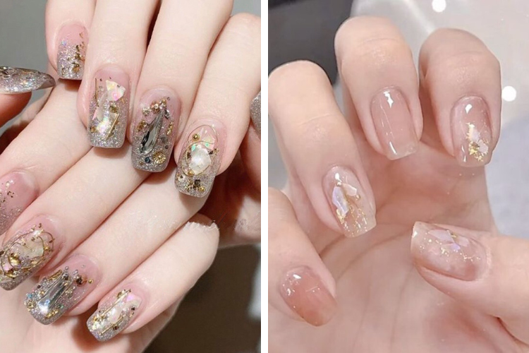 Kiểu móng khảm xà cừ thời thượng Kiểu móng khảm xà cừ thời thượng
