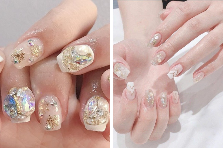 Kiểu móng khảm xà cừ thời thượng Kiểu móng khảm xà cừ thời thượng