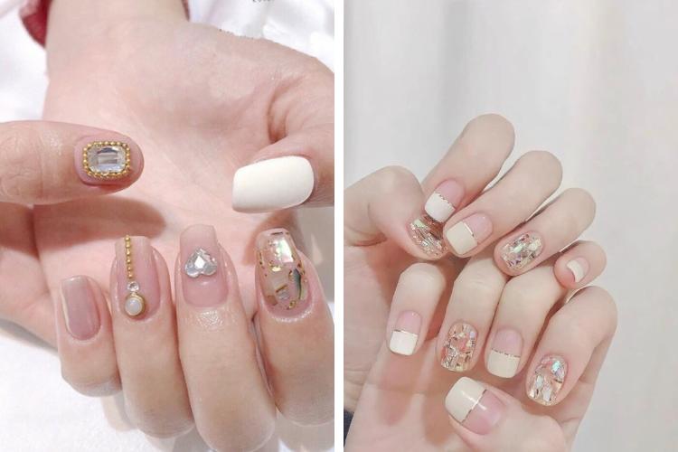 Kiểu móng khảm xà cừ thời thượng Kiểu móng khảm xà cừ thời thượng