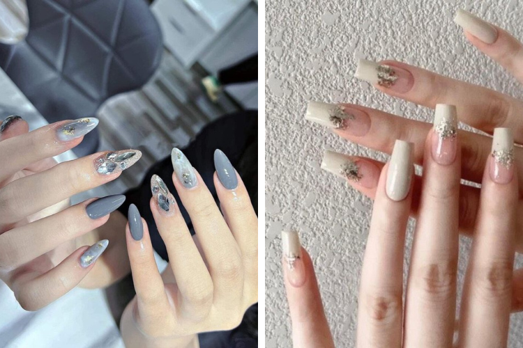 Kiểu móng khảm xà cừ thời thượng Kiểu móng khảm xà cừ thời thượng