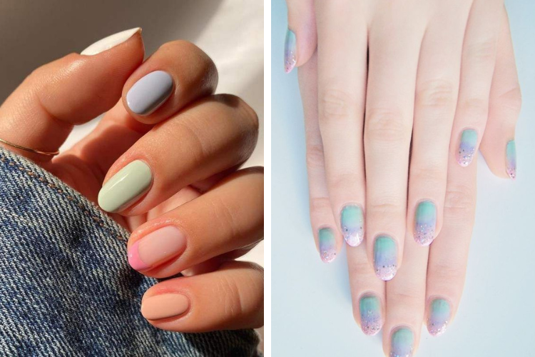 Mẫu nail pastel đẹp nhẹ nhàng Mẫu nail pastel đẹp nhẹ nhàng