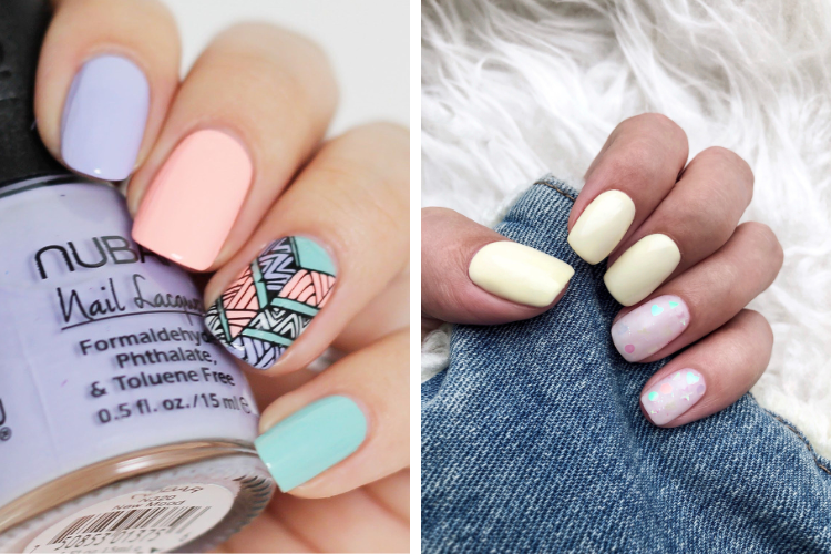 Mẫu nail pastel đẹp nhẹ nhàng Mẫu nail pastel đẹp nhẹ nhàng