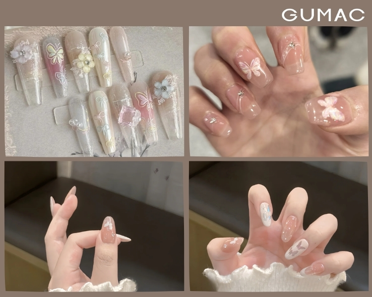 mau nail dinh buom xinh xan