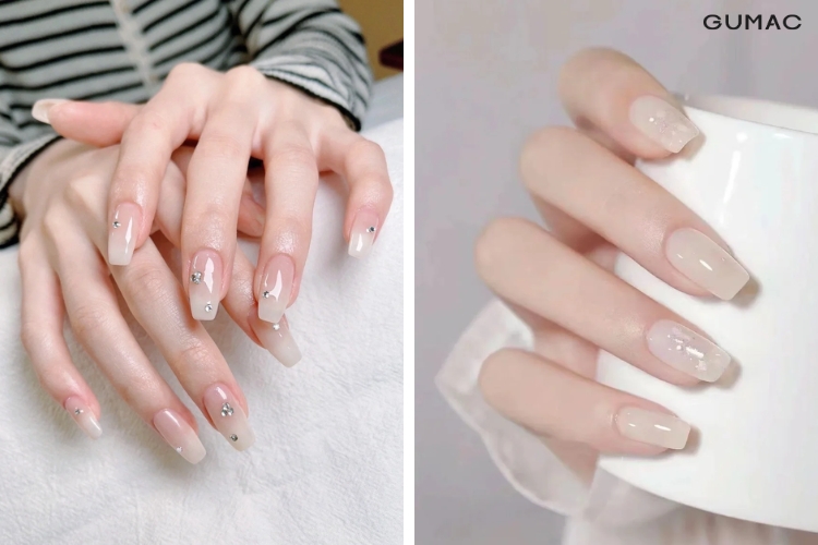 nail-trang-trong-suot