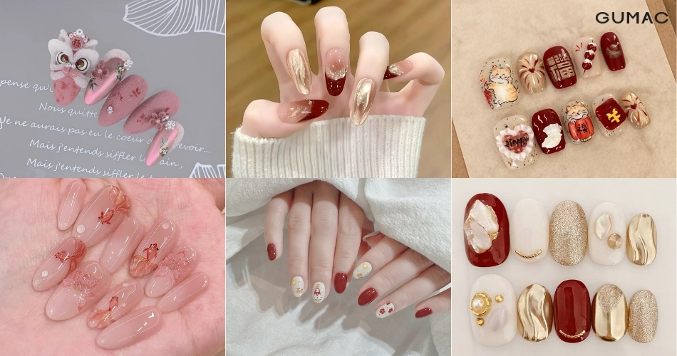bo nail tet cho nang cong so