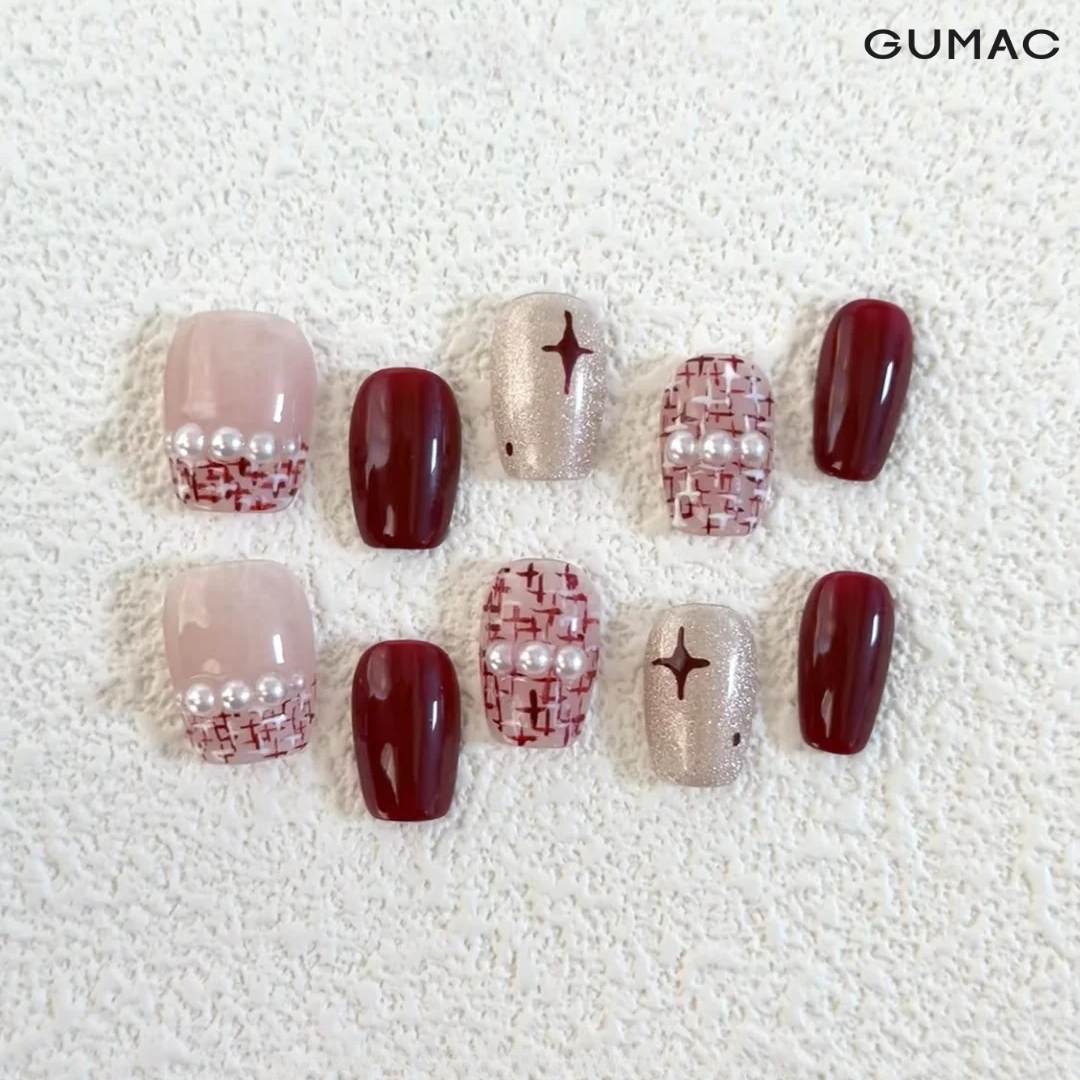 mau nail tet cho nang cong so
