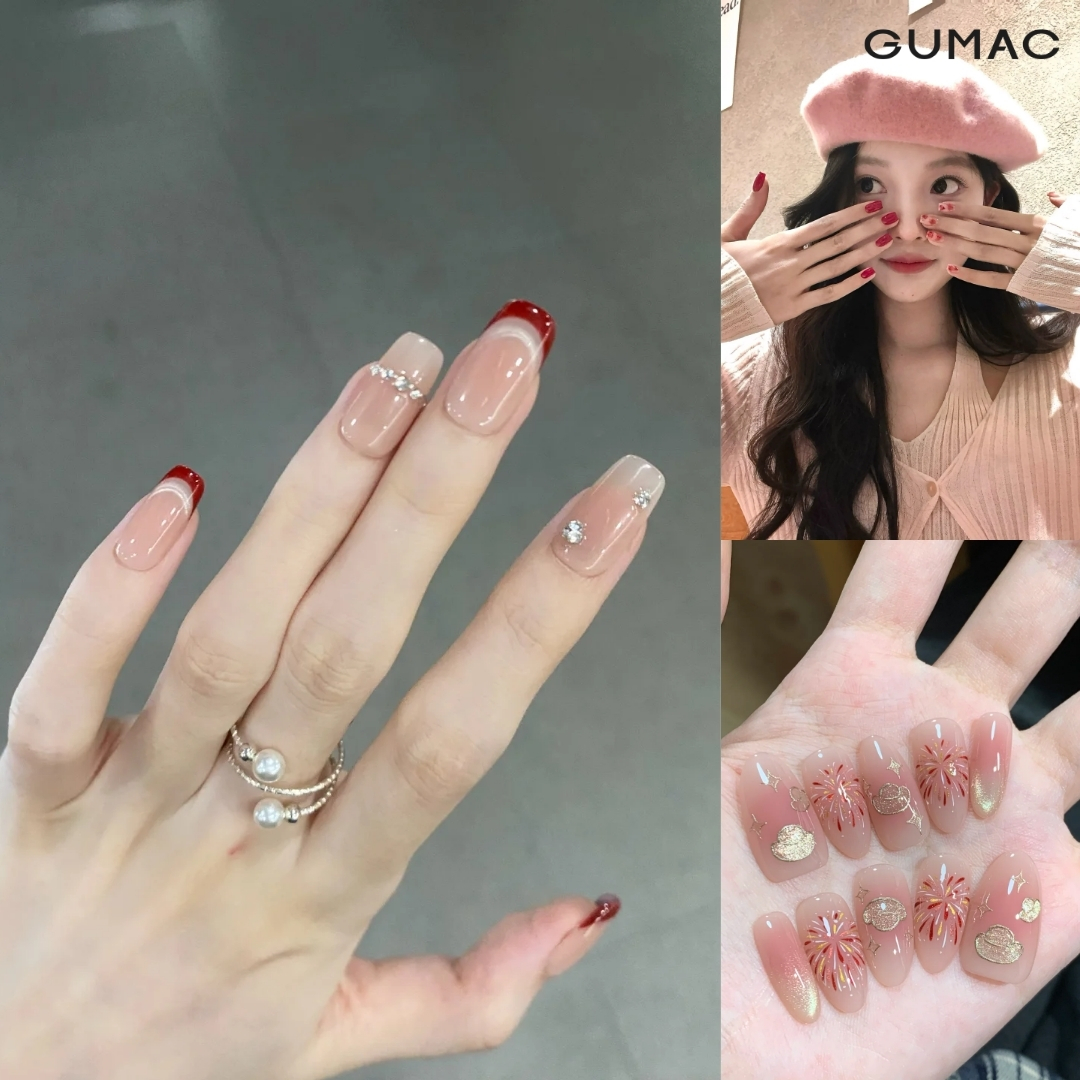 mau nail tet don gian