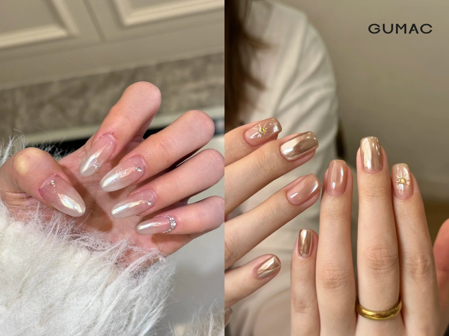 mau nail trang guong choi tet