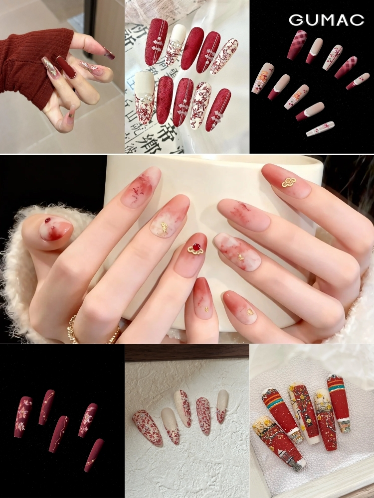 nhung mau nail ngay tet