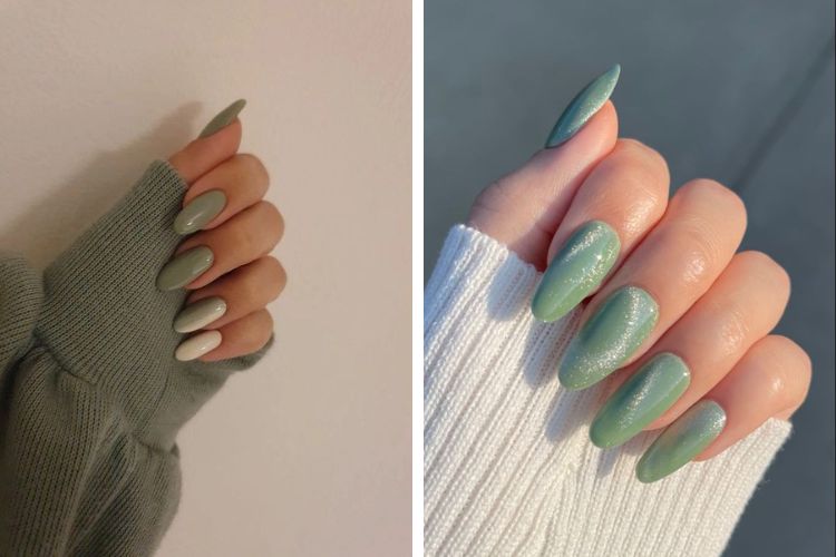 nail xanh bac ha ton da ngam mau-nail-xanh-bac-ha-cho-da-nau-an-tuong