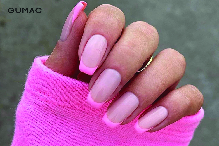 Nail hoa tone hồng Nail hoa tone hồng
