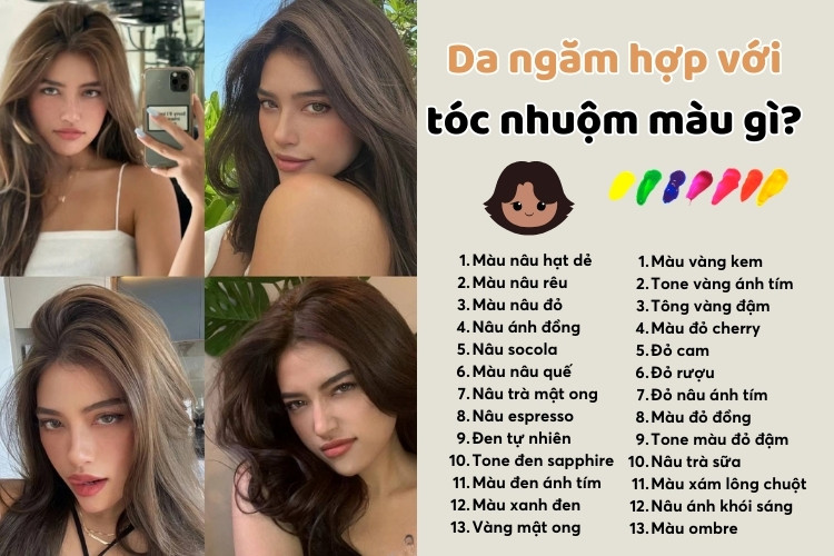 da ngam nhuom toc mau gi sang da