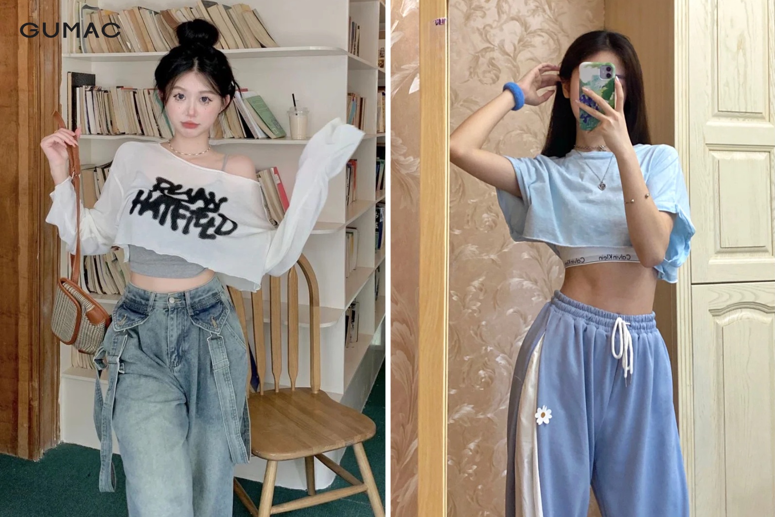 Mix áo croptop form rộng kèm áo bra thể thao cực chất mix ao croptop form rong kem ao bra the thao