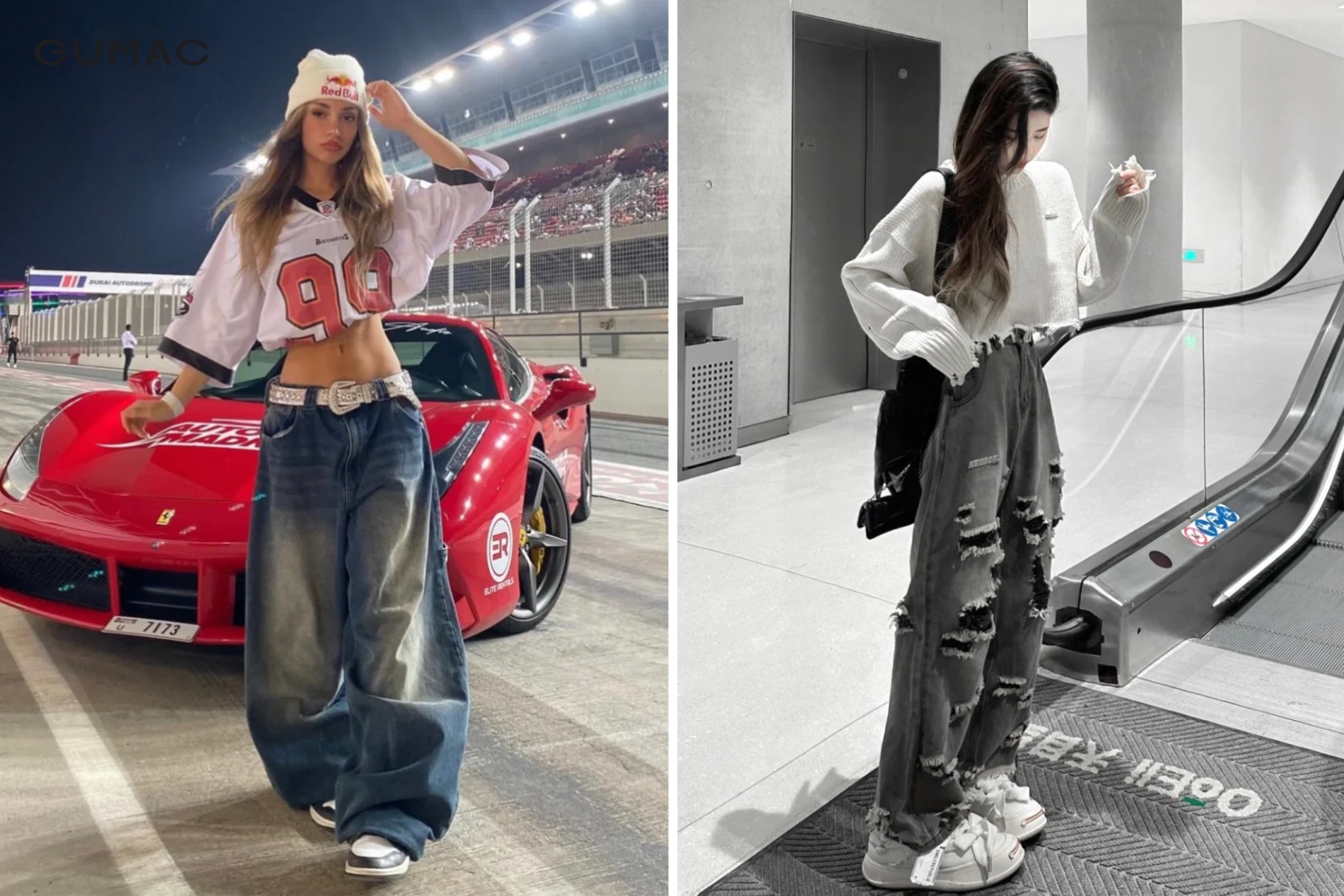 Tạo nét khỏe khoắn cùng áo croptop tay dài form rộng mix quần jogger ao croptop tay dai form rong mix quan jogger