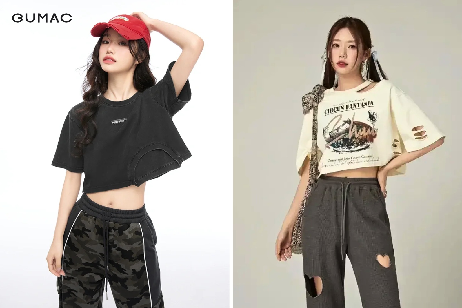Tạo sự năng động với quần baggy và áo croptop form rộng tay lửng quan baggy va ao croptop form rong