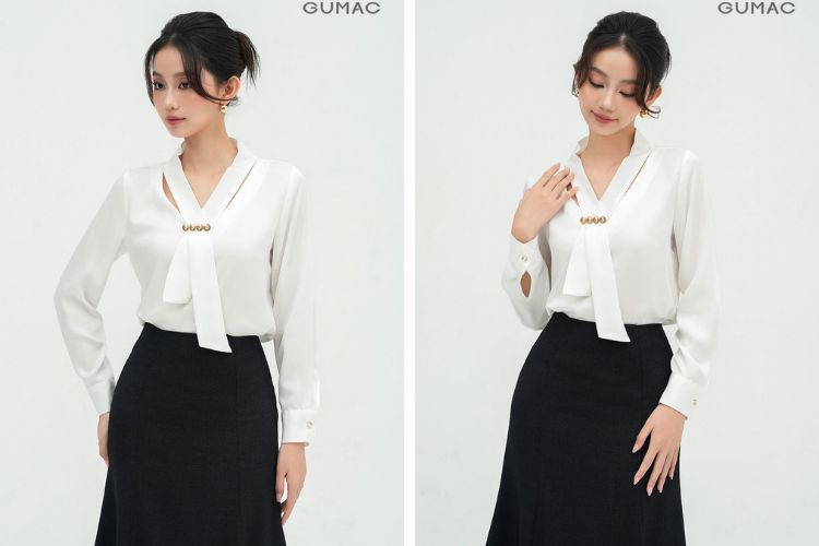 Áo kiểu dây đắp chéo thời trang Áo kiểu dây đắp chéo thời trang
